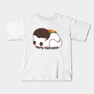 Fluffy Taco Kitty Kids T-Shirt